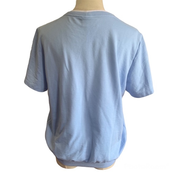 Vintage Alfred Dunner Blue floral Embroidery Top - Picture 4 of 5